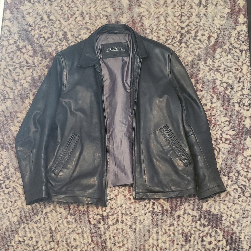 Collezione Black Leather Jacket